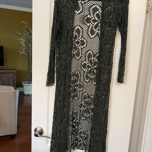 Lookmode Lace Open Duster (Olive)